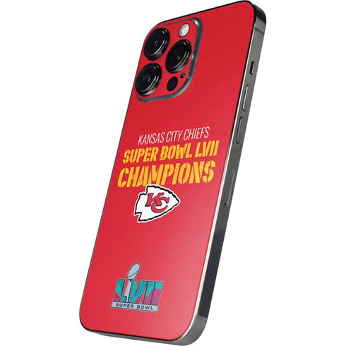 NFL Kansas City Chiefs Super Bowl LVII Champions iPhone 15 Pro Max Skin