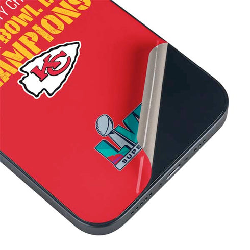 NFL Kansas City Chiefs Super Bowl LVII Champions iPhone 15 Skin