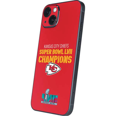 NFL Kansas City Chiefs Super Bowl LVII Champions iPhone 15 Skin