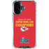 NFL Kansas City Chiefs Super Bowl LVII Champions iPhone 16 Plus Clear Case