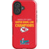 NFL Kansas City Chiefs Super Bowl LVII Champions iPhone 16 Plus Impact Case