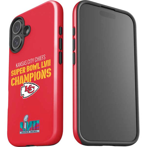 NFL Kansas City Chiefs Super Bowl LVII Champions iPhone 16 Plus Impact Case