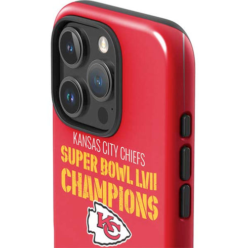 NFL Kansas City Chiefs Super Bowl LVII Champions iPhone 16 Pro Impact Case