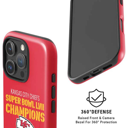 NFL Kansas City Chiefs Super Bowl LVII Champions iPhone 16 Pro Magsafe Impact Case