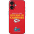 NFL Kansas City Chiefs Super Bowl LVII Champions iPhone 16 Skin