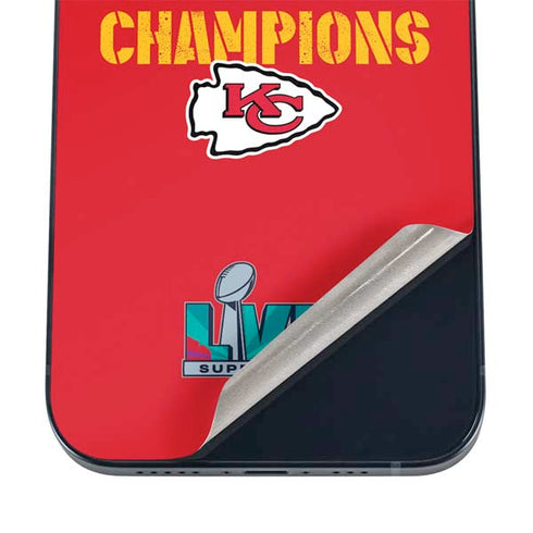 NFL Kansas City Chiefs Super Bowl LVII Champions iPhone 16 Skin