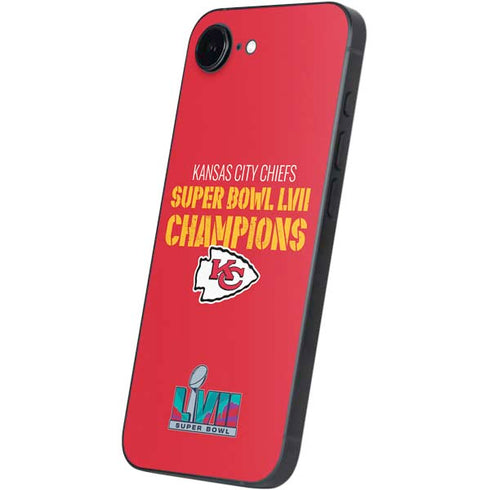 NFL Kansas City Chiefs Super Bowl LVII Champions iPhone 16e Skin