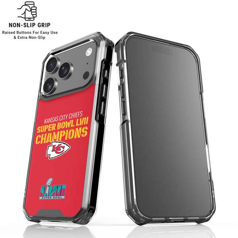 NFL Kansas City Chiefs Super Bowl LVII Champions iPhone 18 Pro Clear Case