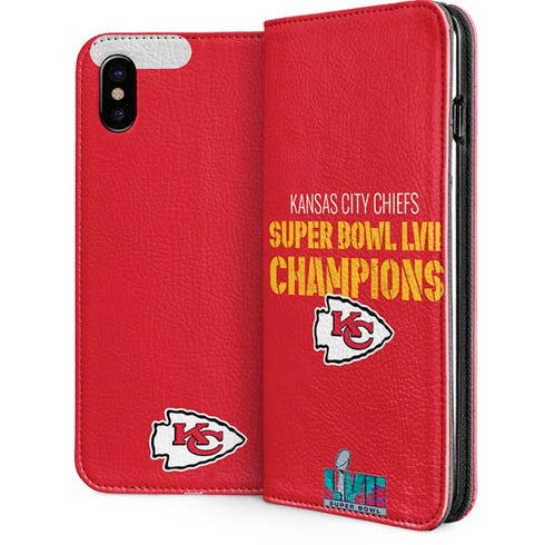 NFL Kansas City Chiefs Super Bowl LVII Champions iPhone 8 Folio Case