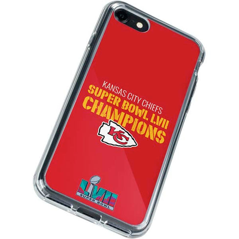 NFL Kansas City Chiefs Super Bowl LVII Champions iPhone SE (2nd & 3rd Gen) Clear Case