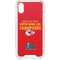 NFL Kansas City Chiefs Super Bowl LVII Champions iPhone XS Clear Case