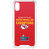 NFL Kansas City Chiefs Super Bowl LVII Champions iPhone XS Clear Case