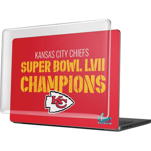 NFL Kansas City Chiefs Super Bowl LVII Champions MacBook Pro 14in (2021-24) Case plus Skin