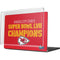 NFL Kansas City Chiefs Super Bowl LVII Champions MacBook Pro 14in (2021-24) Case plus Skin