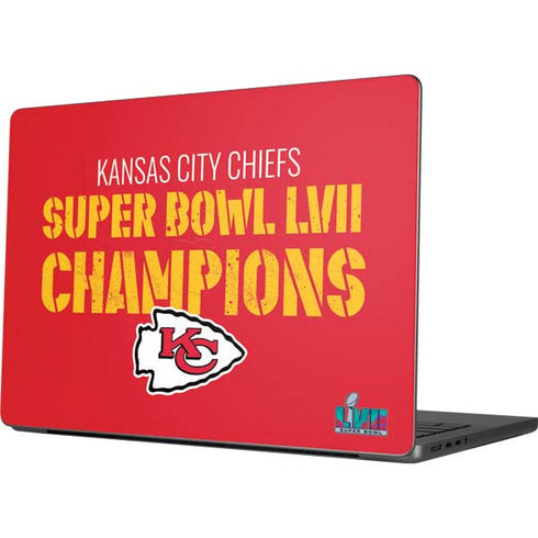 NFL Kansas City Chiefs Super Bowl LVII Champions Apple MacBook Pro 14-inch Skin
