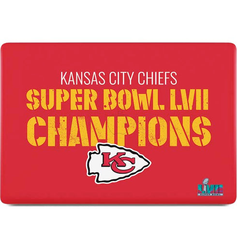 NFL Kansas City Chiefs Super Bowl LVII Champions MacBook Skins
