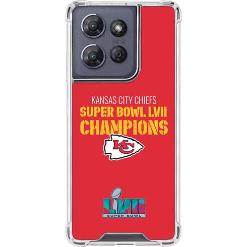 NFL Kansas City Chiefs Super Bowl LVII Champions Moto G Play 5G (2025) Clear Case