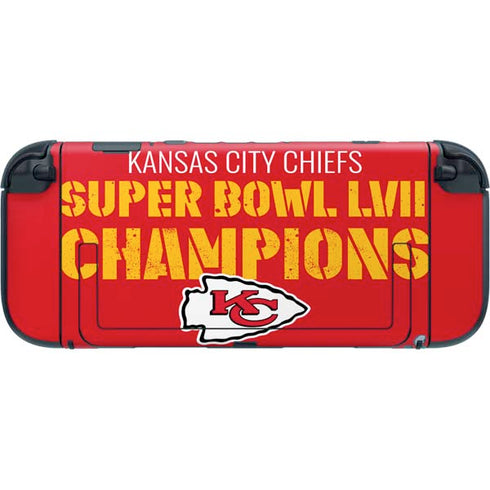 NFL Kansas City Chiefs Super Bowl LVII Champions Nintendo Switch 2 (2025) with Joy-Con Skin