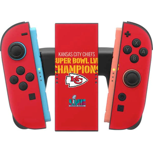 NFL Kansas City Chiefs Super Bowl LVII Champions Nintendo Switch 2 (2025) Joy-Con Controller Skin