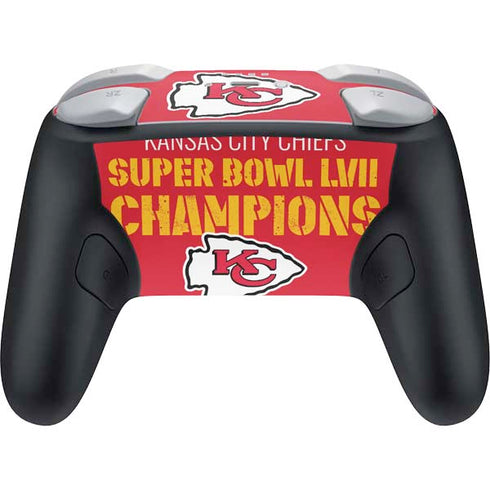 NFL Kansas City Chiefs Super Bowl LVII Champions Nintendo Switch 2 (2025) Pro Controller Skin