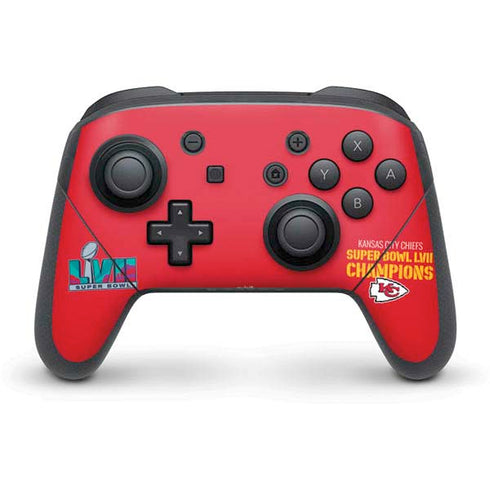 NFL Kansas City Chiefs Super Bowl LVII Champions Nintendo Skins