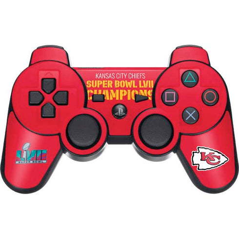 NFL Kansas City Chiefs Super Bowl LVII Champions PS3 Dual Shock wireless controller Skin