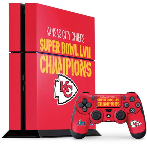NFL Kansas City Chiefs Super Bowl LVII Champions PlayStation PS4 Skins