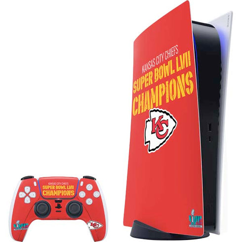 NFL Kansas City Chiefs Super Bowl LVII Champions PlayStation PS5 Skins