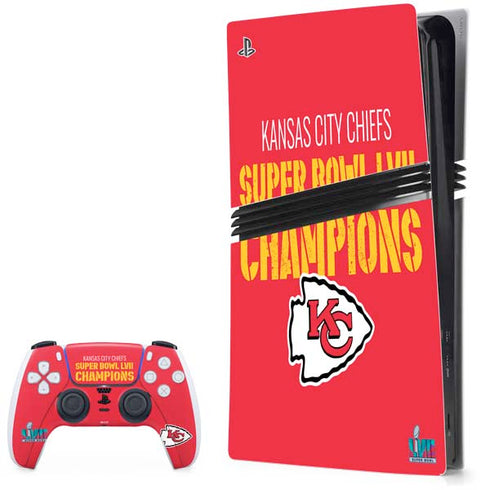 NFL Kansas City Chiefs Super Bowl LVII Champions PlayStation PS5 Skins