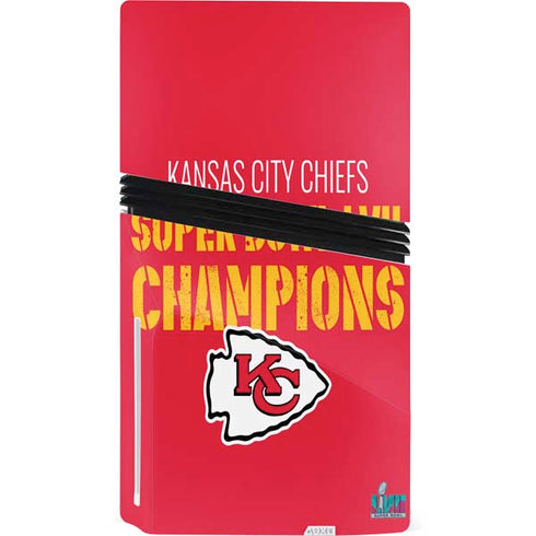 NFL Kansas City Chiefs Super Bowl LVII Champions PS5 Pro Disk Console Skin