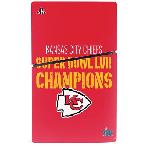 NFL Kansas City Chiefs Super Bowl LVII Champions PS5 Slim Digital Edition Console Skin