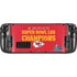 NFL Kansas City Chiefs Super Bowl LVII Champions Steam Deck Handheld Gaming Computer OLED Skin