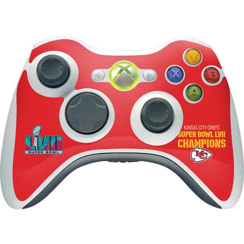 NFL Kansas City Chiefs Super Bowl LVII Champions Xbox 360 Wireless Controller Skin