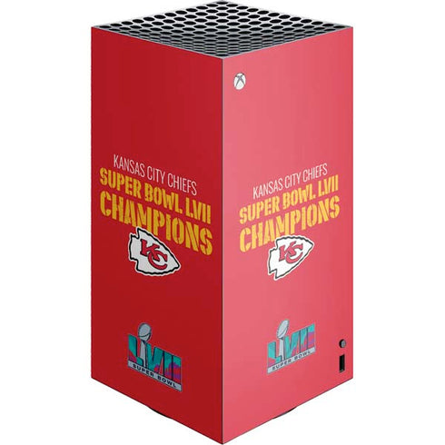 NFL Kansas City Chiefs Super Bowl LVII Champions XBox Series X Digital Edition Console Skin