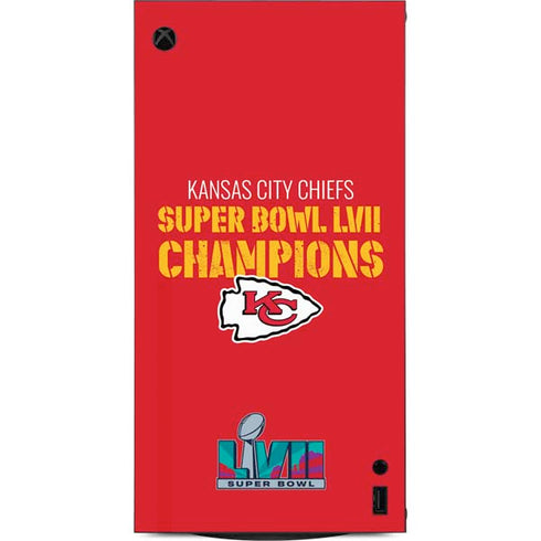 NFL Kansas City Chiefs Super Bowl LVII Champions XBox Series X Digital Edition Console Skin