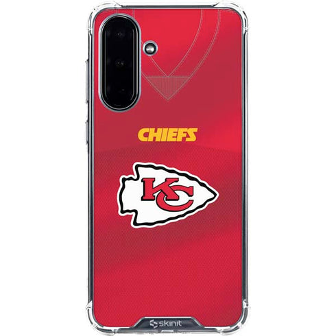 NFL Kansas City Chiefs Team Jersey Galaxy A36 5G Clear Case