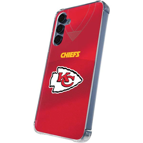 NFL Kansas City Chiefs Team Jersey Galaxy A55 5G Clear Case