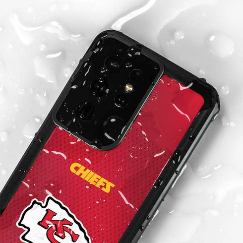 NFL Kansas City Chiefs Team Jersey Galaxy S24 Ultra Waterproof Case