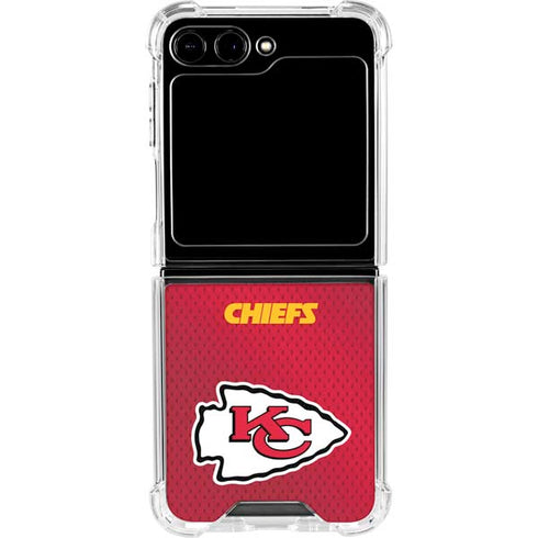 NFL Kansas City Chiefs Team Jersey Galaxy Z Flip6 Clear Case