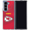 NFL Kansas City Chiefs Team Jersey Galaxy Z Fold5 5G Clear Case
