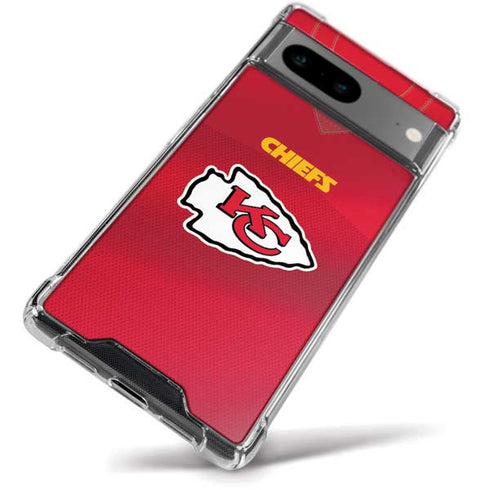 NFL Kansas City Chiefs Team Jersey Google Pixel 8a Clear Case
