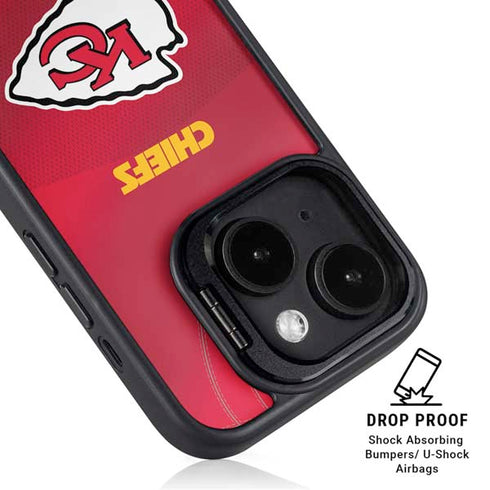NFL Kansas City Chiefs Team Jersey iPhone 15 Kickstand Case