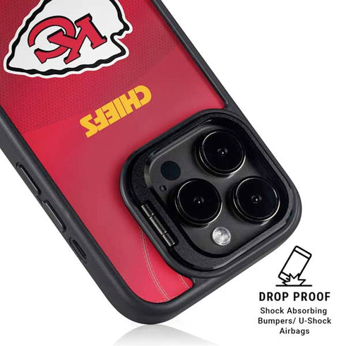 NFL Kansas City Chiefs Team Jersey iPhone 15 Pro Max Kickstand Case
