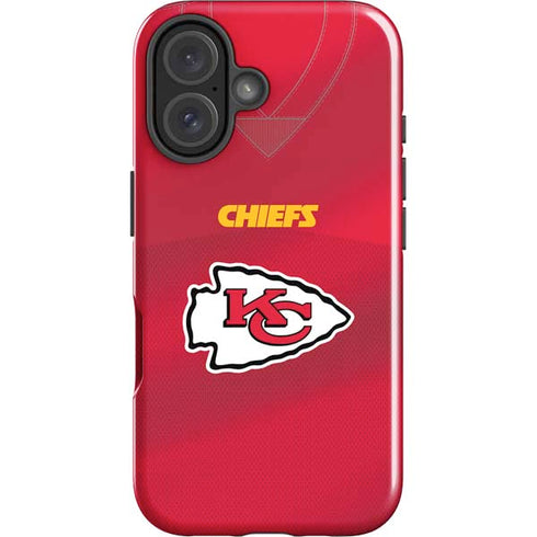 NFL Kansas City Chiefs Team Jersey iPhone 16 Plus Impact Case