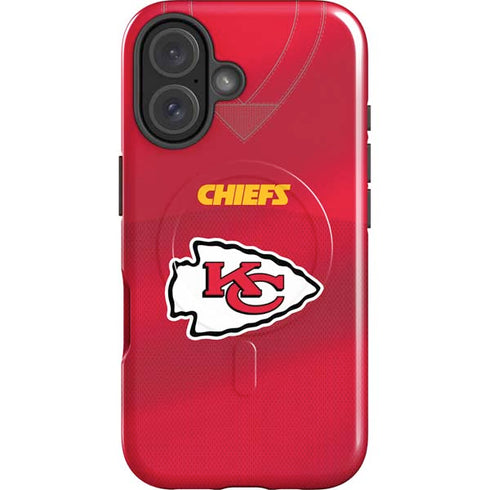 NFL Kansas City Chiefs Team Jersey iPhone 16 Plus Magsafe Impact Case