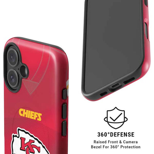 NFL Kansas City Chiefs Team Jersey iPhone 16 Plus Magsafe Impact Case