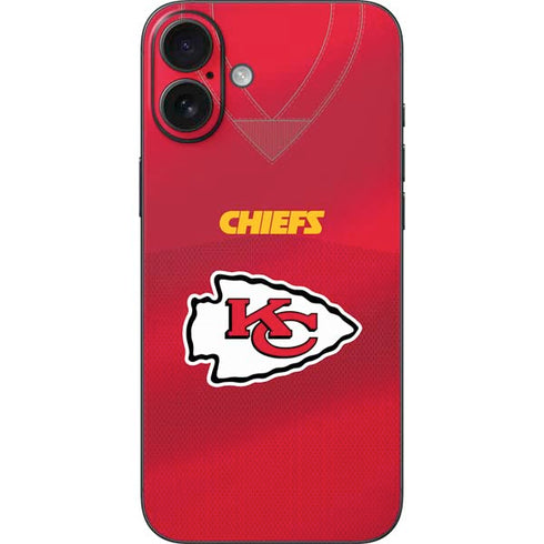 NFL Kansas City Chiefs Team Jersey iPhone 16 Plus Skin
