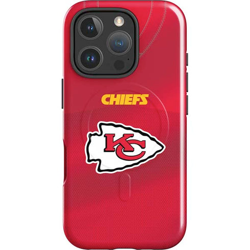 NFL Kansas City Chiefs Team Jersey iPhone 16 Pro Magsafe Impact Case