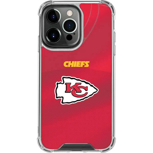 NFL Kansas City Chiefs Team Jersey iPhone 16 Pro Max Clear Case