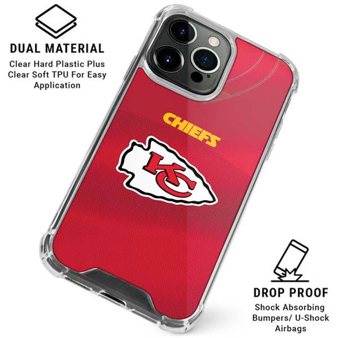 NFL Kansas City Chiefs Team Jersey iPhone 16 Pro Max Clear Case